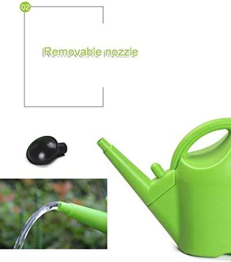 Garden Can 9 Liter, Large Capacity Watering Can, Detachable Nozzle Equipment, For Indoor, Outdoor, Garden Watering, Green - Image 2