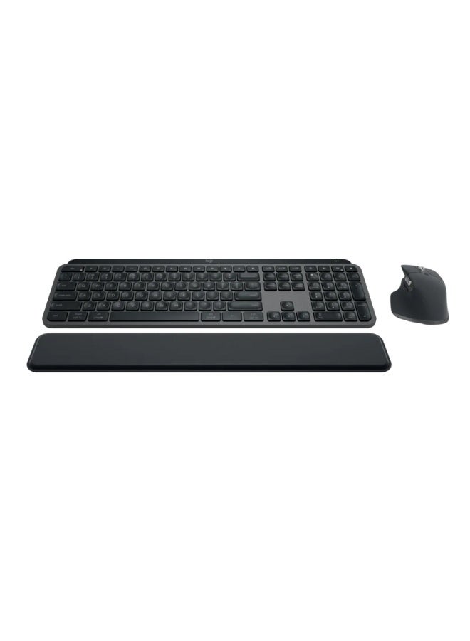 Logitech MX Keys S Combo – Performance Wireless Keyboard and Mouse with Palm Rest Black - Image 2