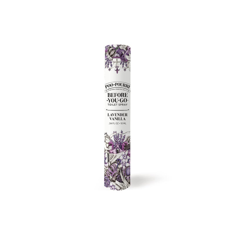 Poo-Pourri Before-You-Go Toilet Spray, Lavender Vanilla, Travel Size 10 mL - Lavender, Vanilla and Citrus - Image 1