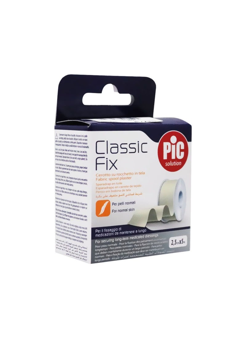 PIC - Classic Fix Fabric Spool Plaster 2.5 cm x 5 m - Image 1
