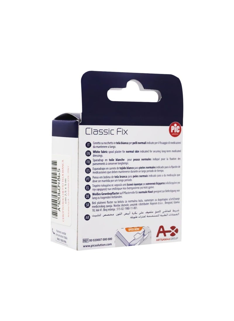 PIC - Classic Fix Fabric Spool Plaster 2.5 cm x 5 m - Image 1