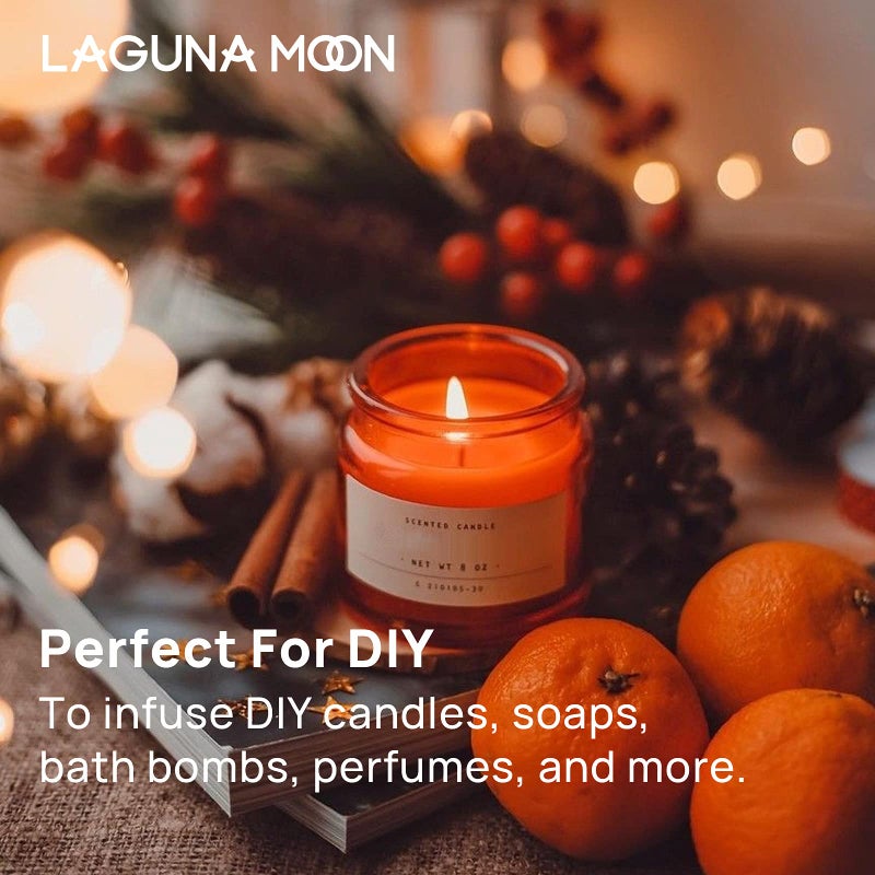 Lagunamoon Fall Essential Oils Set - Spice Fragrance Oils Autumn Gift Set for Diffusers, Home Care, Candle Making Scents, Aromatherapy - Cinnamon, Clove, Citronella, Ginger and Spiced Berries (10mL) - Image 4
