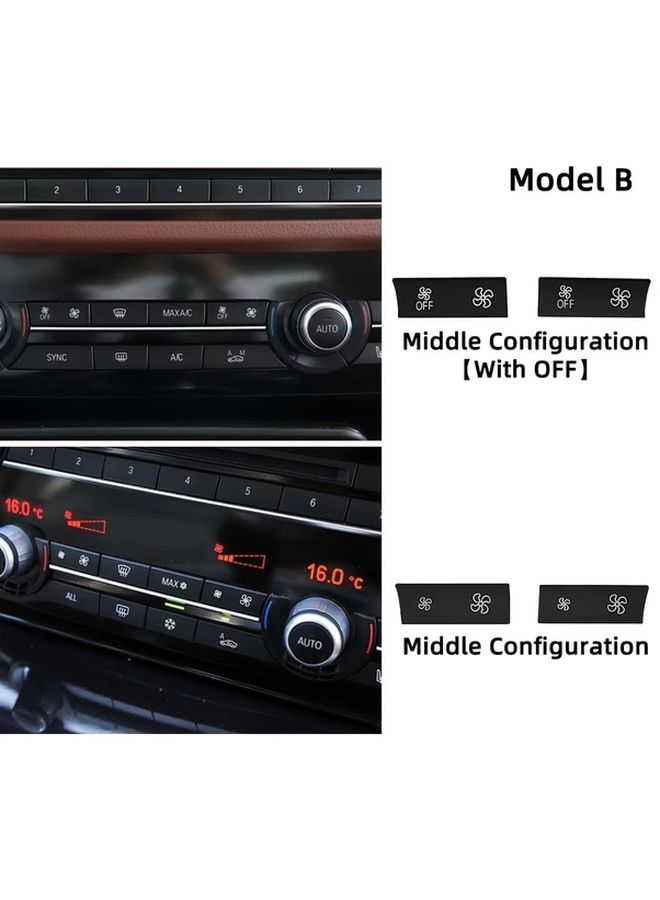 غطاء زر التحكم في حجم مروحة AC الطراز C للاستبدال لسيارات BMW الفئة 5 و6 و7