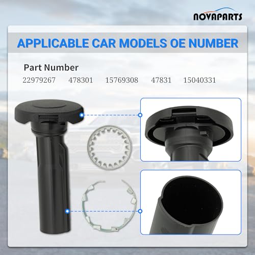 NOVAPARTS 22979267 47830 Tube Spare Tire Carrier Lock Cover and Rings Kit for 2014-2019 Chevy Silverado 1500 2500 HD 3500 HD 2014-2019 GMC Sierra 1500 2500 HD 3500 HD Spare Tire Hoist Cover 15769308 - Image 4