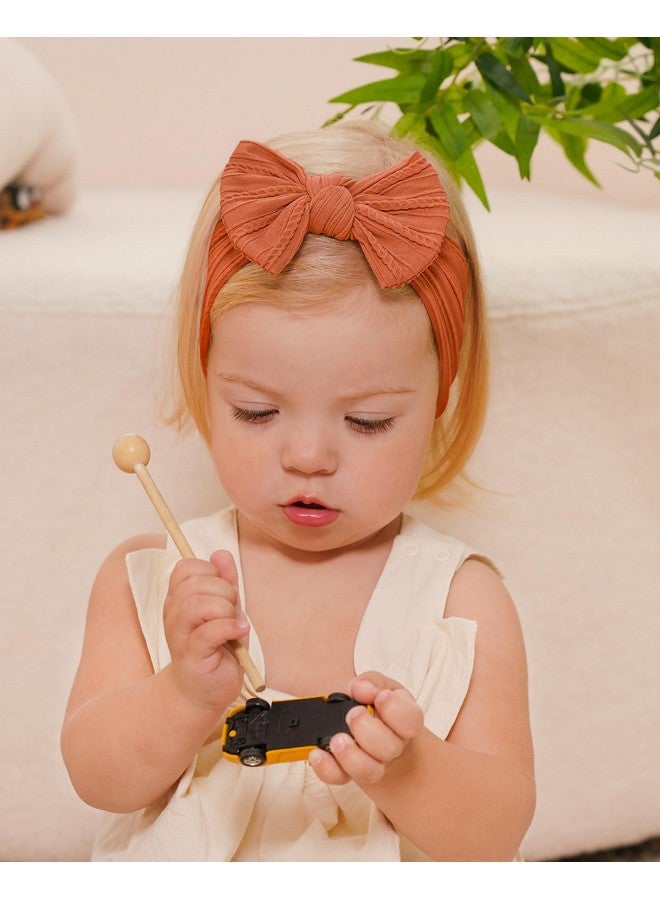 چولي بوز 12 قطعة طفل الفتيات النايلون عقال مع القوس الوليد العصابات الشعر الرضع القوس الشعر المطاطية اليدوية إكسسوارات الشعر للأطفال الصغار - Image 4