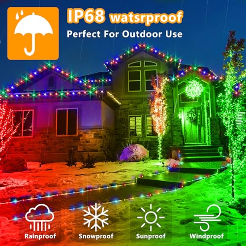 GLPE LED Rope Lights Indoor with USB Powered, 66Ft (33Ft X 2 Pack) 200 LED String Lights Outdoor with Remote,16 Color Changing Rope Lights for Outside Garden Party Wedding Christmas - Image 4