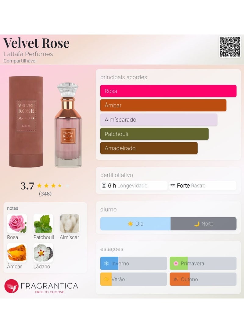 Lattafa Velvet Rose Eau de Parfum unisex - 100 ml - Image 2