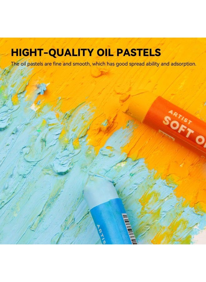 Arrtx Oil Pastels for Artists, 72 Colors Soft Oil Pastels Vibrant and Creamy, Art Pastel Crayons Art Supplies for Professional and Beginners - Image 4
