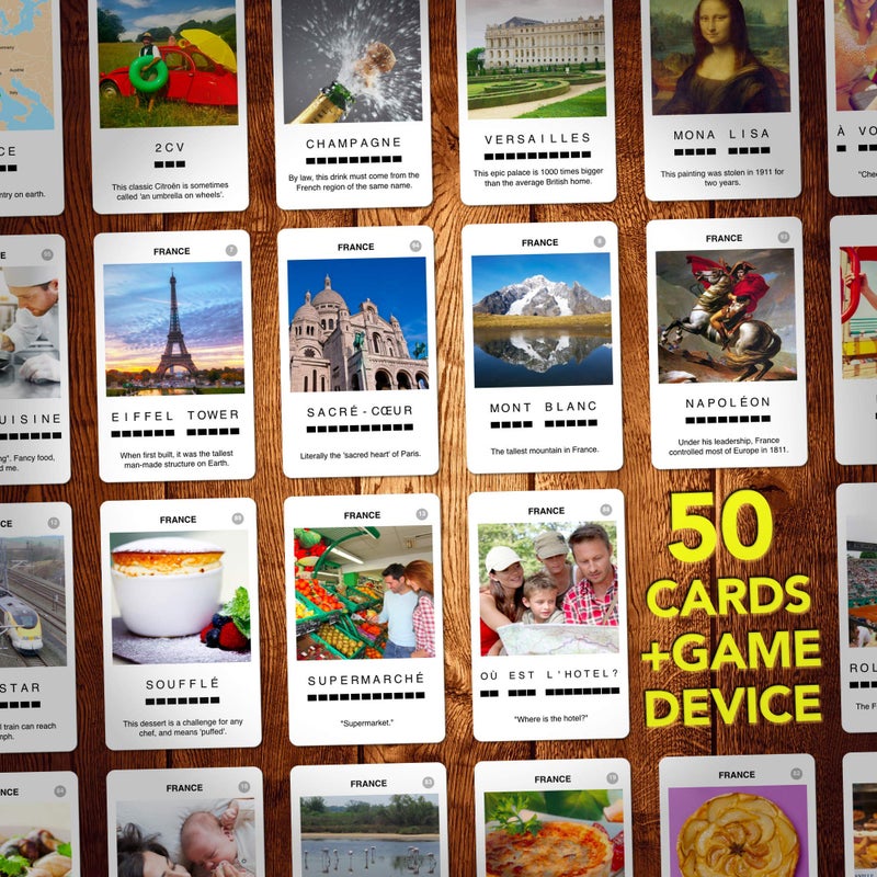 100 PICS France Game | Kids Games | Card Games & Fun Travel Games | Learning Resources | Card Games for Adults and Kids | Family Games | Flash Cards | Kids Travel | Ages 6+ - Image 4