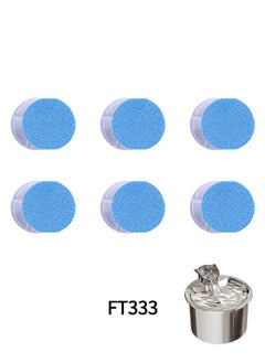 6 Packs Cat Water Fountain Filters for FT333 Filter Element Replacement Activated Carbon Filter for Pet Automatic Drinking Feeder Accessories