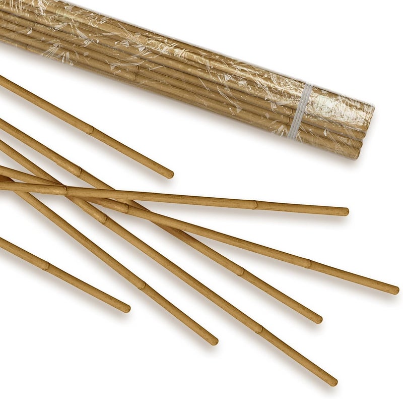 Egardenkart Bamboo Sticks for Plants - 150 Cm, 5 Pcs | Garden Sticks for Strong Support | Long Plant sticks for Plant Support Stakes (Slim, 5pcs, 150cm) - Image 1