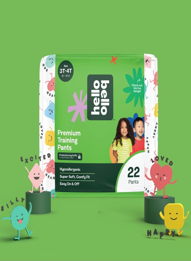 Hello Bello Premium Training Pants 3T-4T, All About Feelings Design, 22ct Jumbo Pack - Image 2