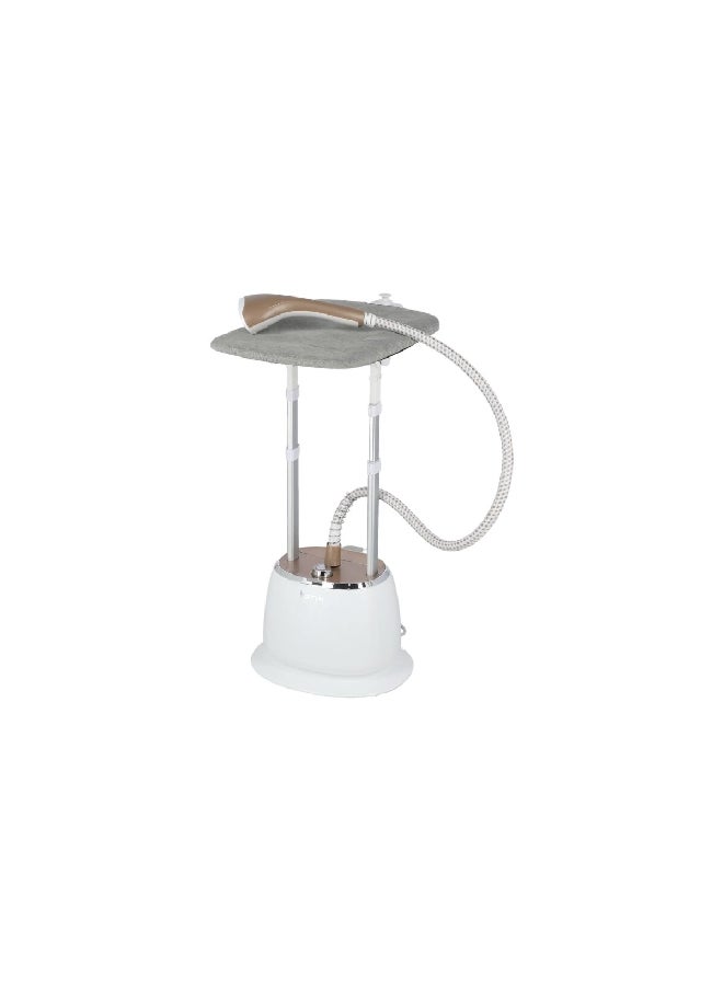 homix - 1800W Strong Build for Effortless Usage Garment Steamer White and Grey 1.6 L ZG-MT01 - Image 1