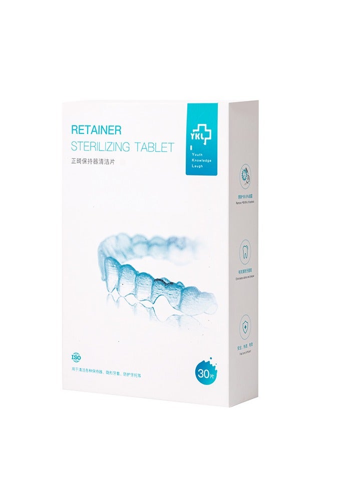 Retainer Cleansing Tablets Denture Cleaning Tablet Retainer Cleaner- 1 Months Supply Retainer (30tabs)