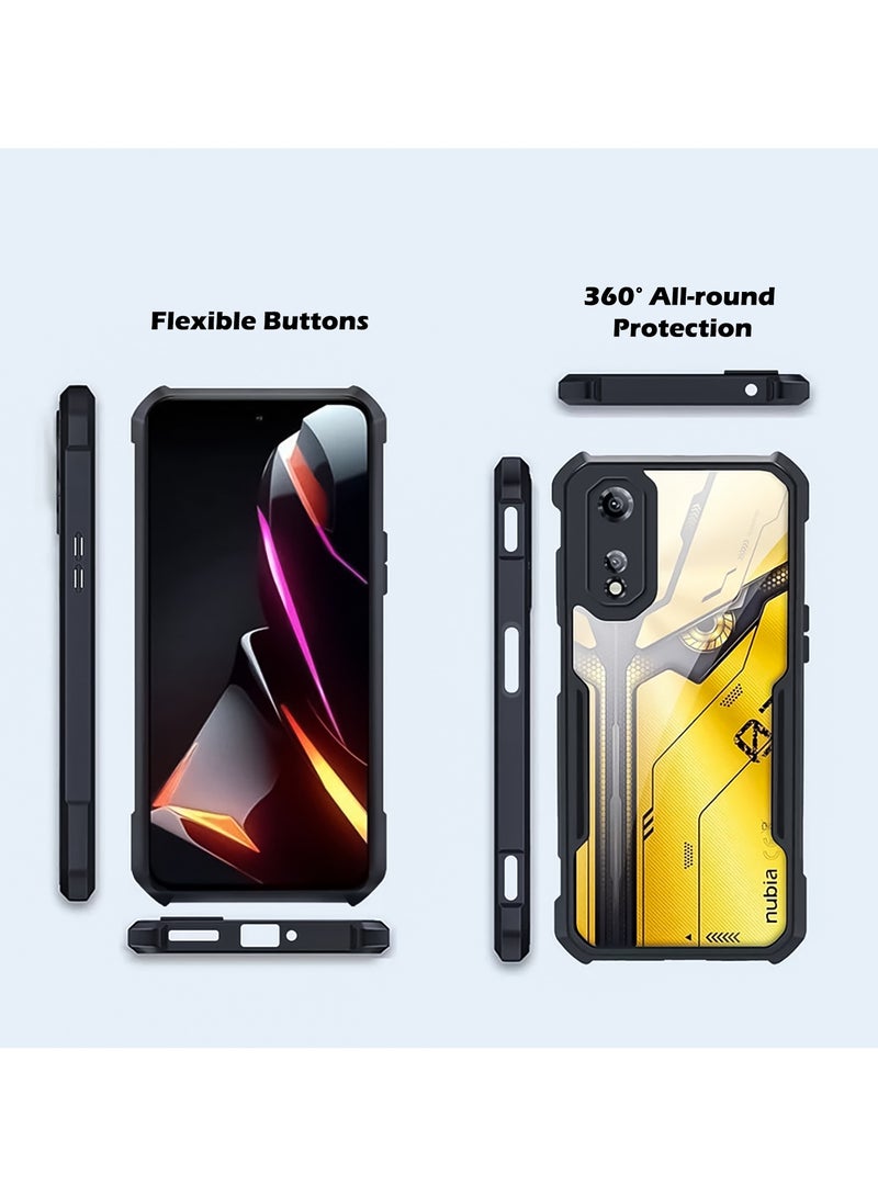 For ZTE nubia Neo 2 5G Cover, Camera Lens Protection Case, TPU Shockproof Airbags Bumper Mobile Phone Back Cover, Anti-Yellowing Slim Fit Protective Casing  - Image 3