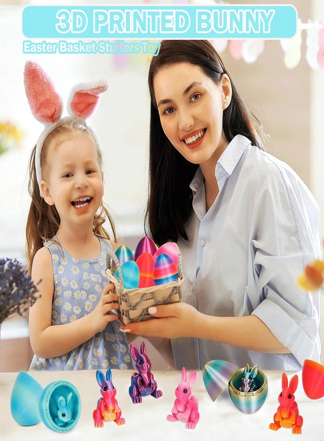 ONEVIVE 3D Printed Bunny Egg with Articulated Rabbit Inside, Easter Egg Surprise, Bunny Fidget Toy, Easter Basket Filler, Spring Gift for Kids - Image 5