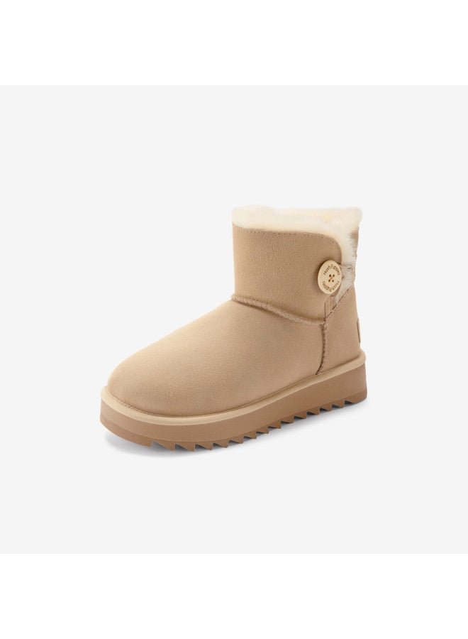 Hush Puppies Winter New Versatile Casual Snow Boots Fleece-lined Warm Short Boots Outdoor Frostproof Cotton Boots - Image 2