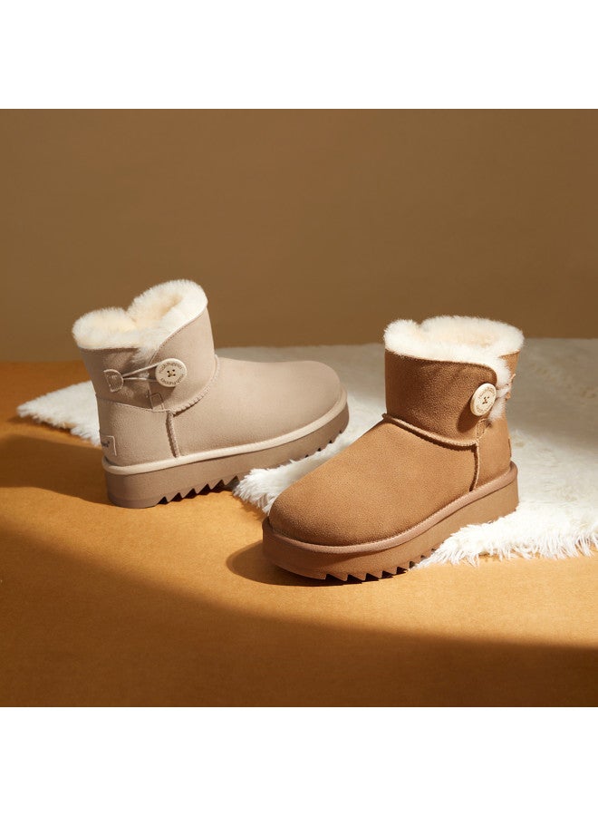 Hush Puppies Winter New Versatile Casual Snow Boots Fleece-lined Warm Short Boots Outdoor Frostproof Cotton Boots - Image 4