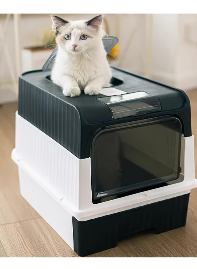 Cat Litter Box Large Drawer Type Rechargeable Sterilisation Anti-odour Pet Fully Enclosed Cat Litter Box - Image 5