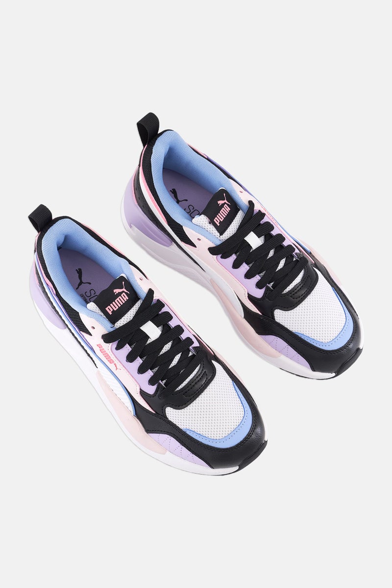 PUMA أحذية خارجية للأطفال الأولاد بتصميم مربع مع أربطة، أبيض - Image 3