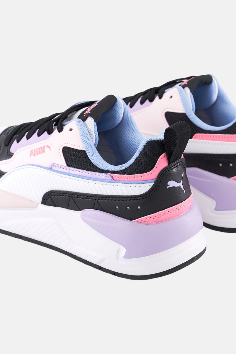 PUMA أحذية خارجية للأطفال الأولاد بتصميم مربع مع أربطة، أبيض - Image 2