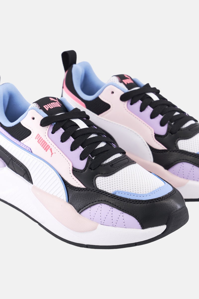 PUMA أحذية خارجية للأطفال الأولاد بتصميم مربع مع أربطة، أبيض - Image 4