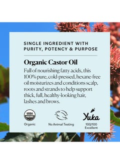 Sky Organics Sky Organics Organic Castor Oil, 100% Pure, Hexane Free, Cold-Pressed to Support Stronger, Fuller-Looking Hair, Eyelashes & Eyebrows,Good for Castor Packs, Navel Oiling, Carrier Oil Use, 16 fl oz  - Image 4