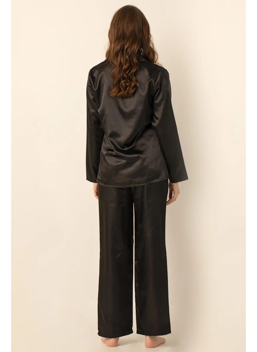 DoReMi Long Sleeve Satin Pajamas Set