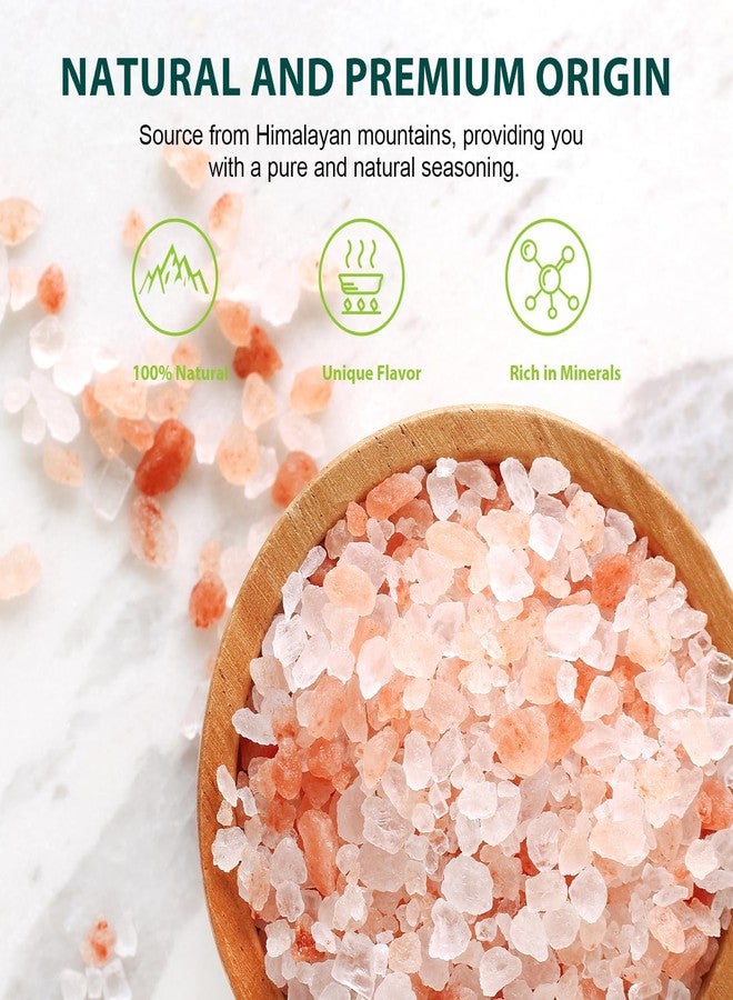 Soeos Coarse Pink Salt, Coarse Grain, 16 oz, Kosher Salt for Grinder Refill - Image 2
