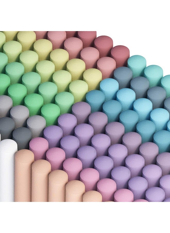 feela Sidewalk Chalk, 162 Pack 18 Colors Sidewalk Chalk Set For Kids Jumbo Chalk Bulk, Great for Kids Family, Paint on Sidewalk Wall School Driveway Blackboard Street Playground - Image 1