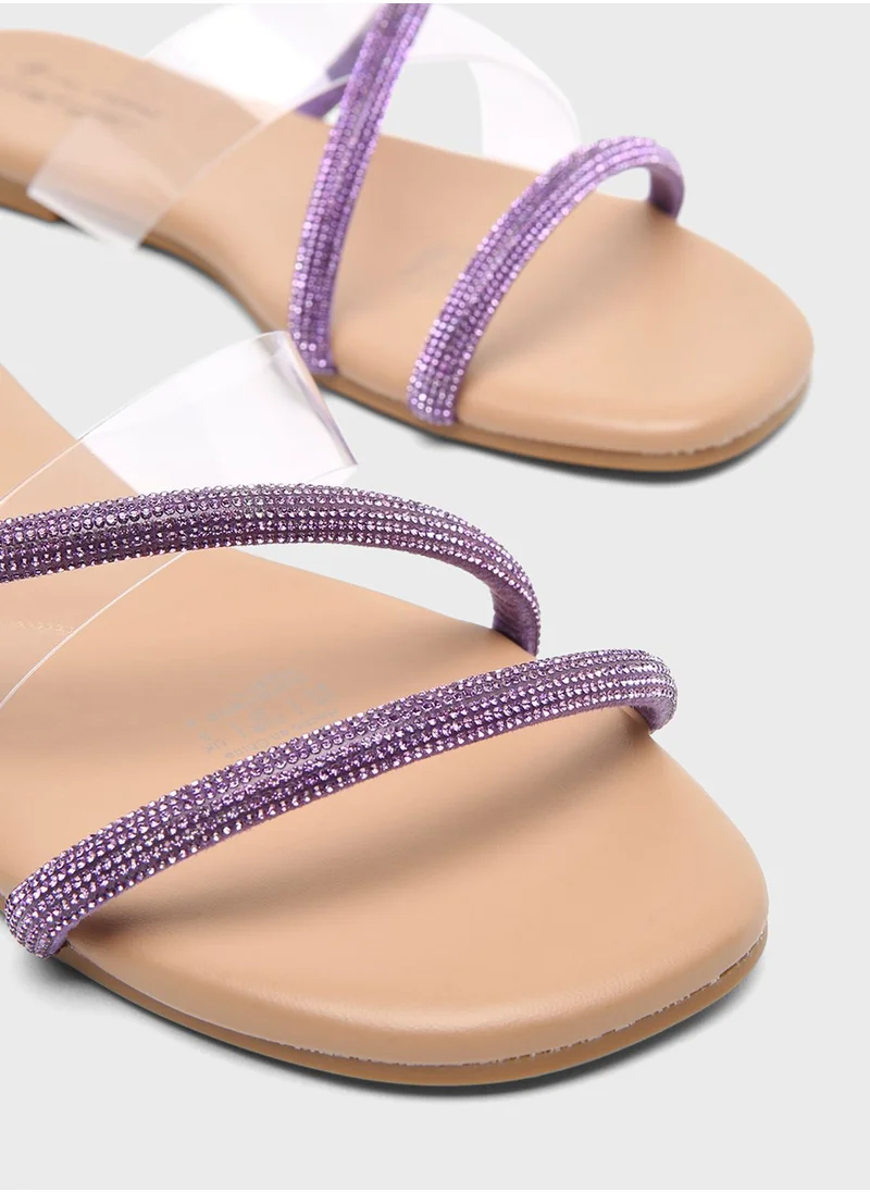 CALL IT SPRING Embellished Strap Sandals