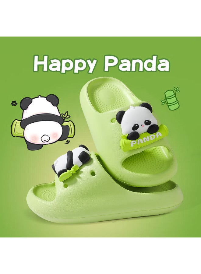 Tudouwu Children's Slippers, For Older Kids, Indoor And Outdoor, Non-slip, Soft-soled Sandals, Panda Green, Size 36 - Image 3