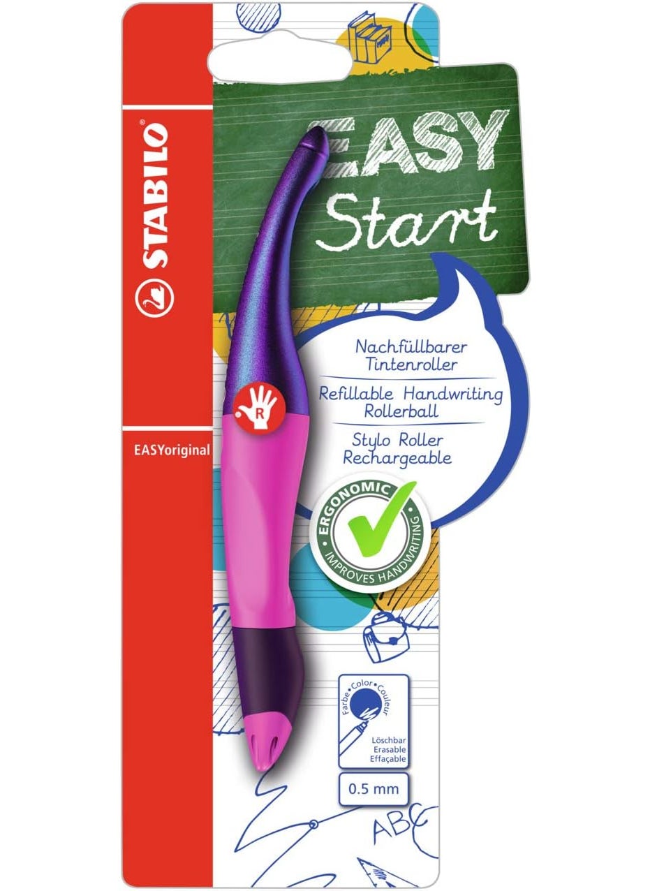 STABILO STABILO Ergonomic Rollerball EASYoriginal Holograph  RightHanded  Pack of 1  Magenta  - Image 1