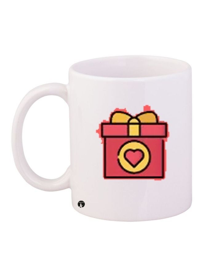 RYN Printed Coffee Mug White/Red/Yellow 11ounce