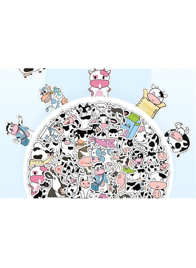 إيروريكس مجموعة أدوات مكتبية من Milk Cow تتضمن ملاحظات لاصقة وأقلام حبر جل وملصقات وعلامات تبويب فهرس وعلامات مرجعية ودفتر ملاحظات هدية رائعة للعودة إلى المدرسة للطلاب مكونة من 67 قطعة - Image 5