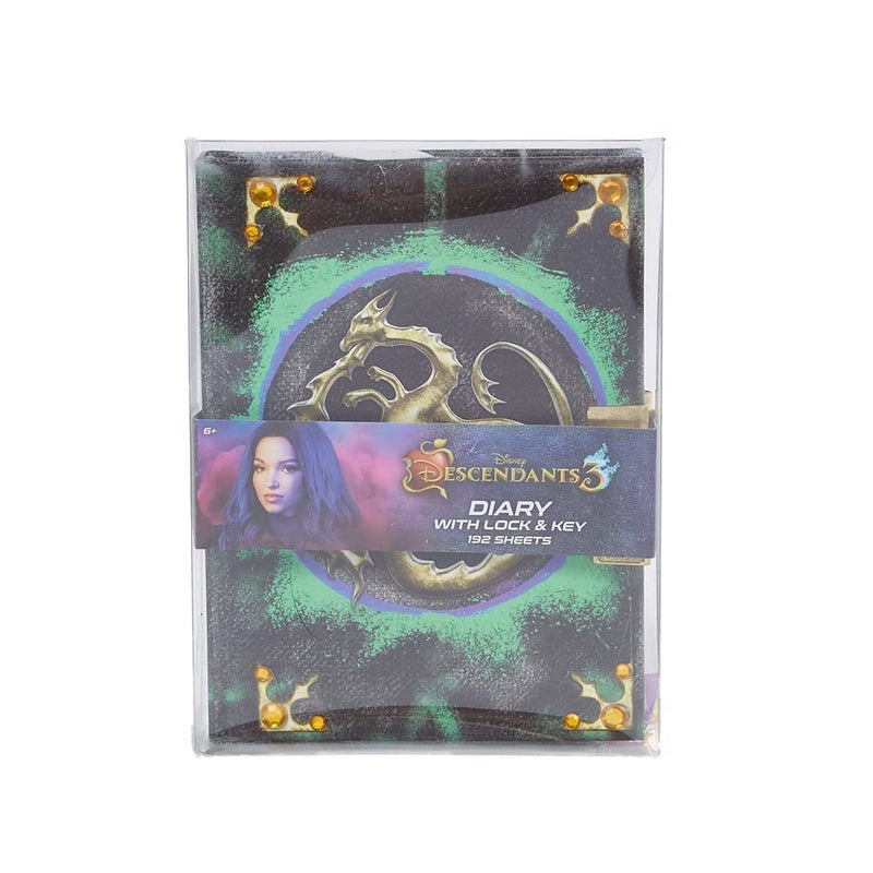 Innovative Designs Disney Mal's Diary Descendants 3 Journal Notebook with Secret Lock and Key - Image 2