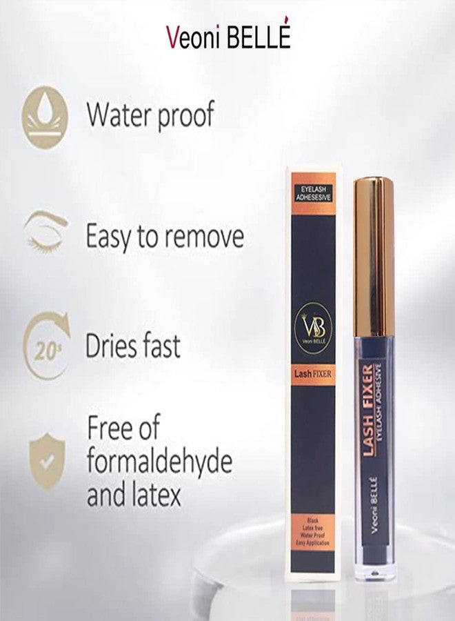 فيوني بيل لاصق فيوني بيل سوبر لاش لتثبيت محدد العيون، 8 مل، لاصق رموش فائق القوة ومقاوم للماء، خالٍ من اللاتكس - Image 2