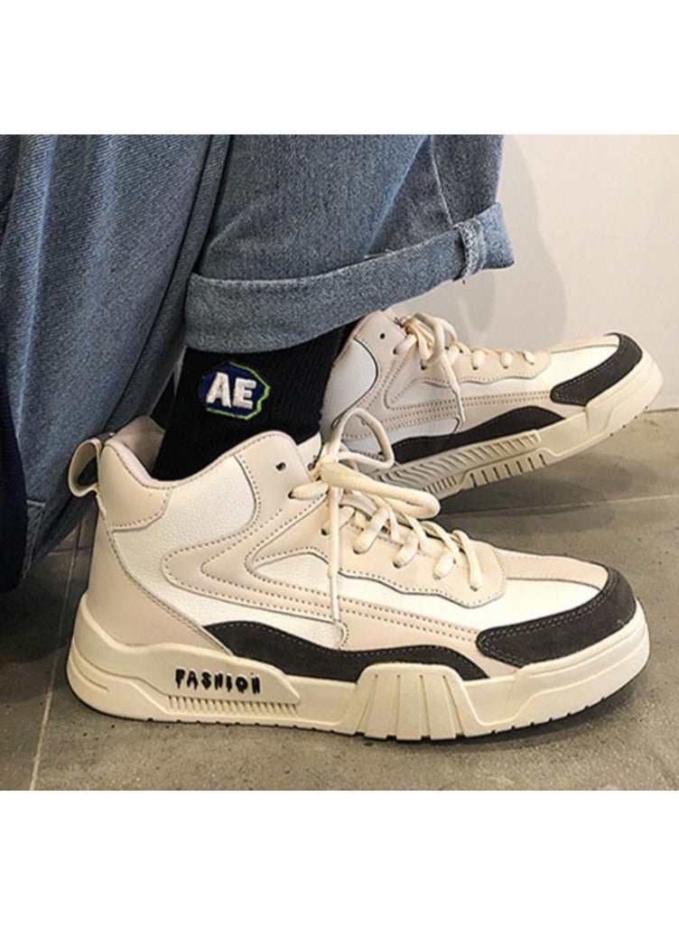 KUYING High top shoes, boys' trendy shoes, versatile sports and leisure shoes, Hong Kong style trendy board shoes - Image 2