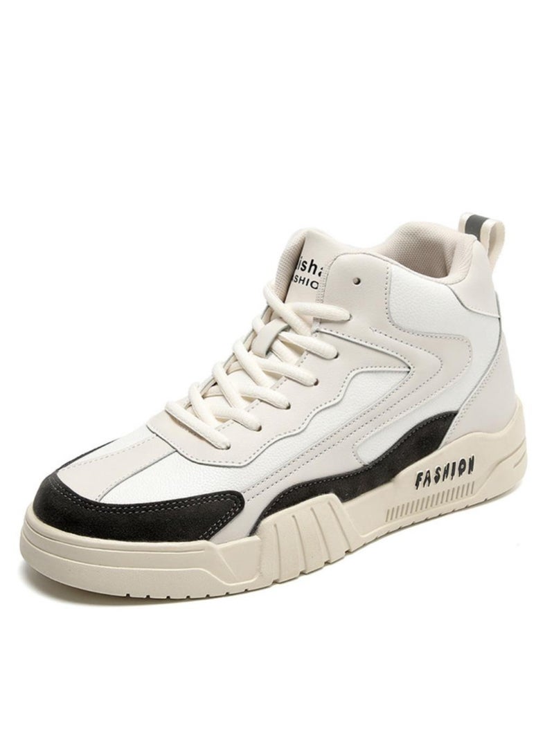 KUYING High top shoes, boys' trendy shoes, versatile sports and leisure shoes, Hong Kong style trendy board shoes - Image 1