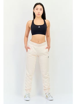 adidas Originals Women Sportswear Fit Brand Logo Outdoor Jogger, Beige  - Image 3