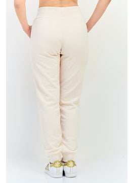 adidas Originals Women Sportswear Fit Brand Logo Outdoor Jogger, Beige  - Image 4