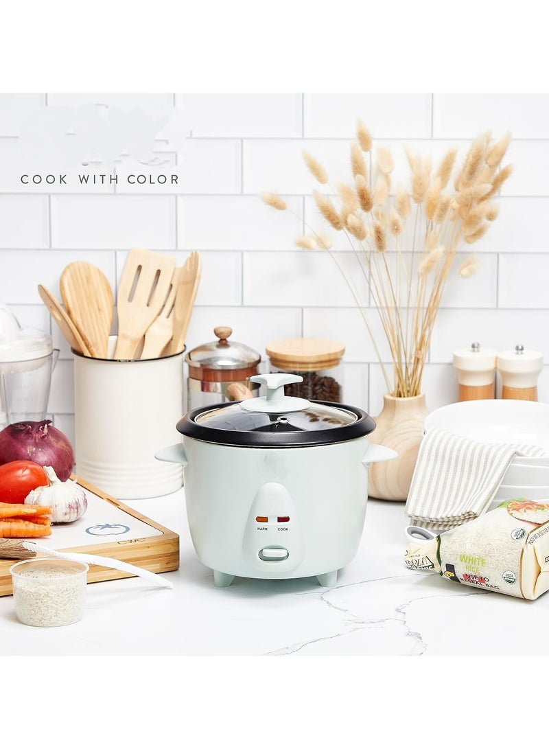 Rice Cooker 300W Effortless Cooking And Perfectly Cooks 3 Cups Of Raw Rice For 6 Cups Of Cooked Rice Sage - Image 2