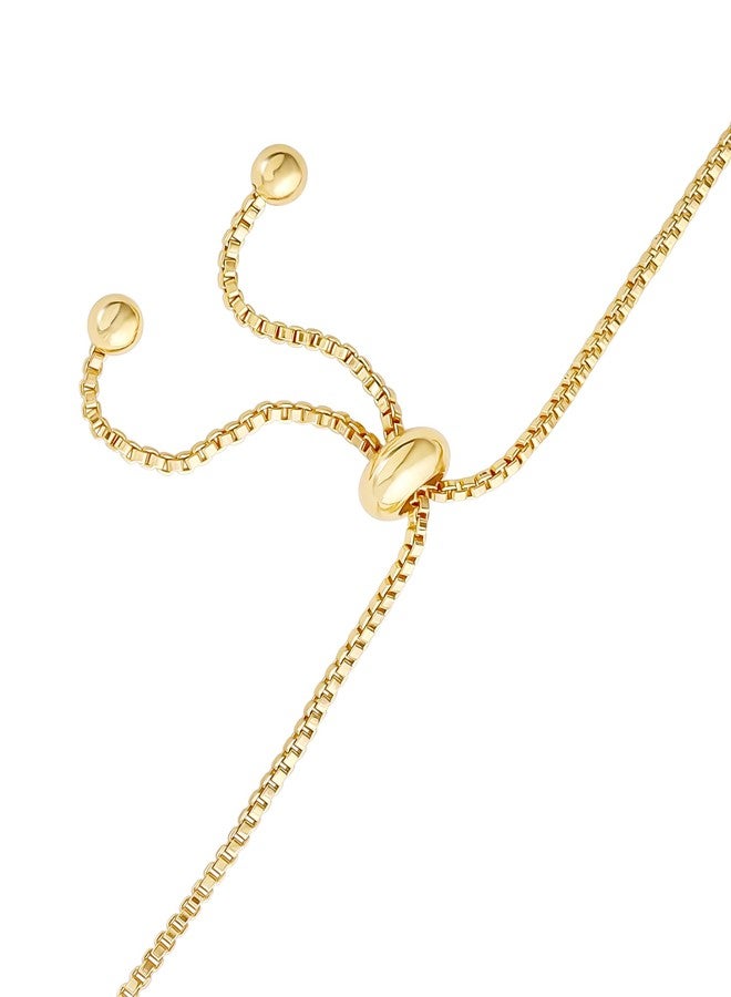 Hello Kitty Sanrio Kitty Bracelet for Women Official License, 18k Gold Flash-Plated Lariat Bracelet with Crystal and Two-Tone Hearts - Image 4