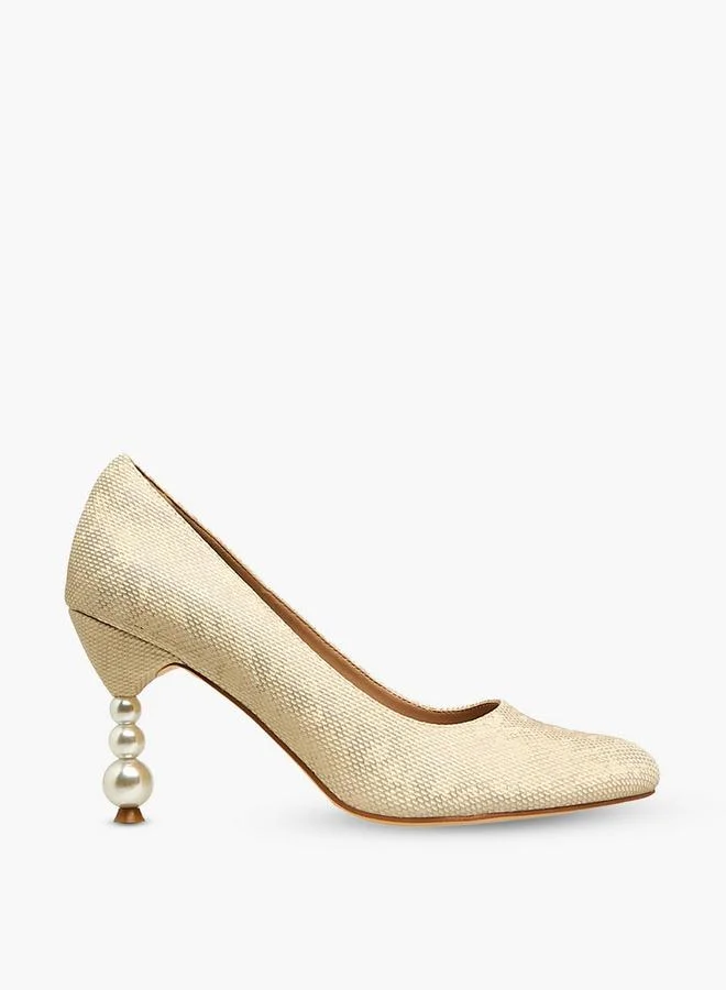 Flora Bella By Shoexpress  Women Pearl Shaped Heel Pumps for Women | Best Price UAE