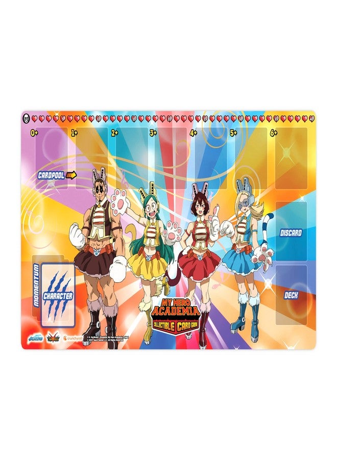 Jasco My Hero Academia Collectible Card Game Series 3 Wild Wild Pussycats PLAYMAT | 18" by 24" Rubber Game Mat | Ages 14+ | 2 Players | Average Playtime 20-30 Minutes | Made by Jasco Games - Image 1
