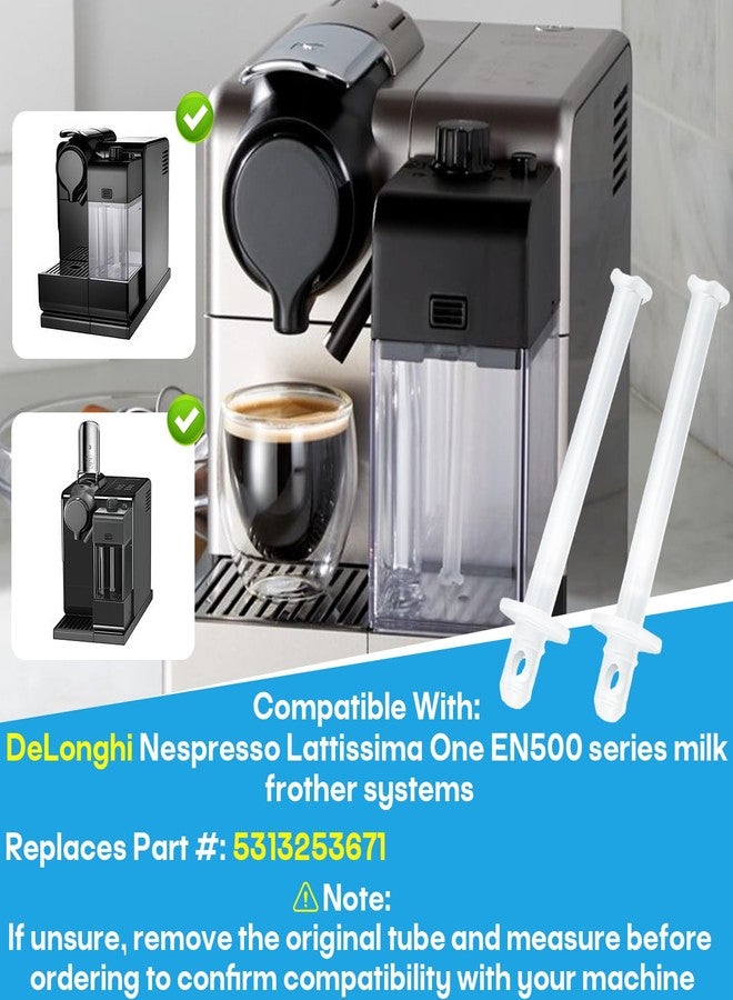 Stitokg (4 Pack) 5313253671 Milk Frothing Tube Pipe Compatible with DeLonghi Nespresso Lattissima One EN500, BPA-Free Silicone Milk Suction Hose, Odor-Free Coffee Machine Tube - Image 4