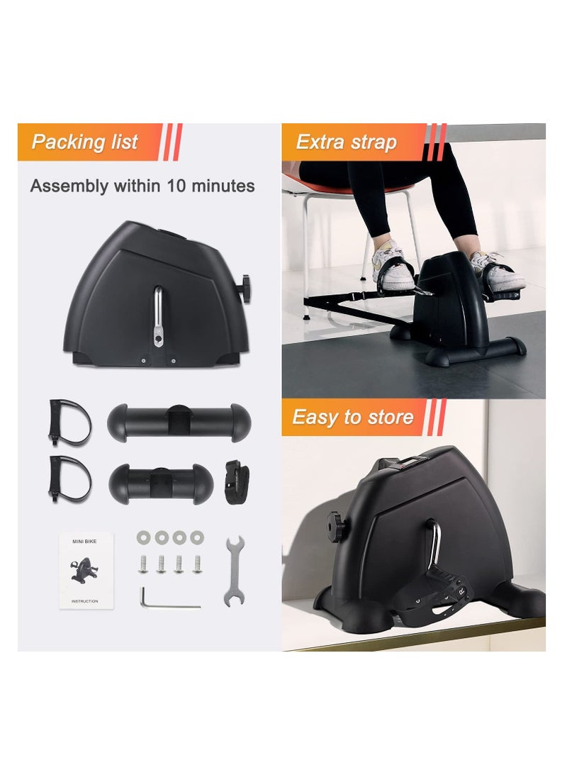 Cuken Portable Mini Exercise Bike Desk Cycle for Legs or Arms Exercise, Foot Pedal Exerciser with Screen Display  - Image 3