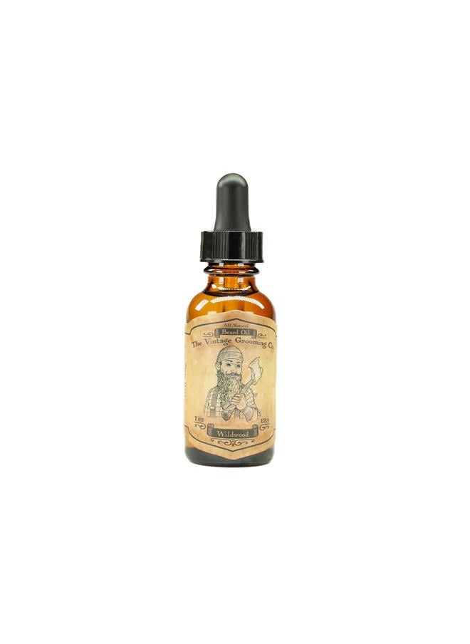 THE VINTAGE GROOMING CO. - Wildwood Beard Oil - All Natural (1oz) - Image 1
