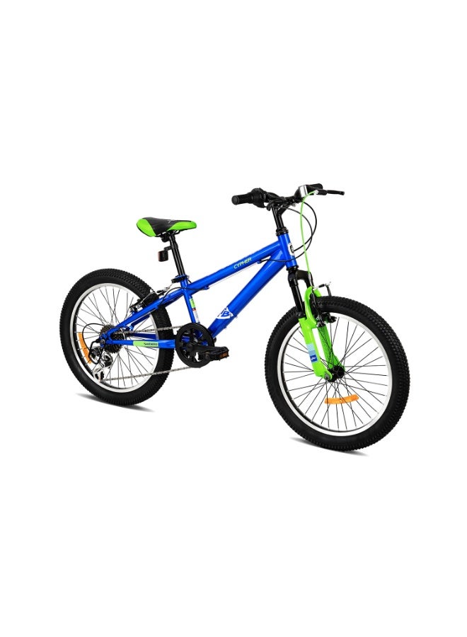 Spartan 20" Cypher Girls Mountain Bike | Front Suspension, 6-Speed Shimano Gears, Steel Frame, Adjustable Saddle | MTB for Girls Ages 6 to 9 | Knobby Tires for Trail & Road Riding | SP-3227