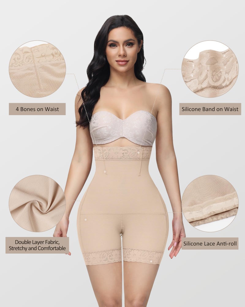 SHAPSHE High Waisted Shaper Shorts Butt Lifter Tummy Control Panty Faja Belly Control Butt Lifting Shapewear Body Shaping Underwear for Women Hip Shapewear - Image 4